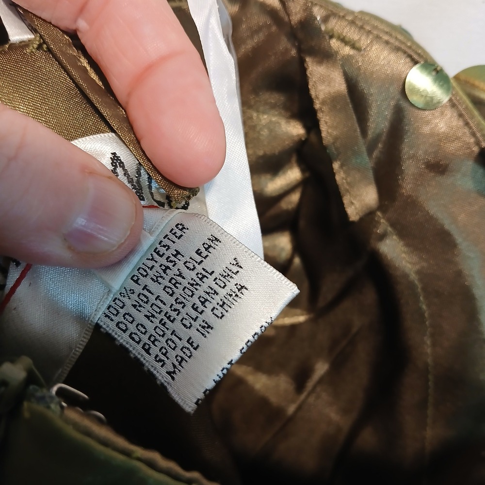 Tony Bowls sz 4 cocktail dress sequin y2k fairy ethereal swamp coquette rare htf - Picture 6 of 8